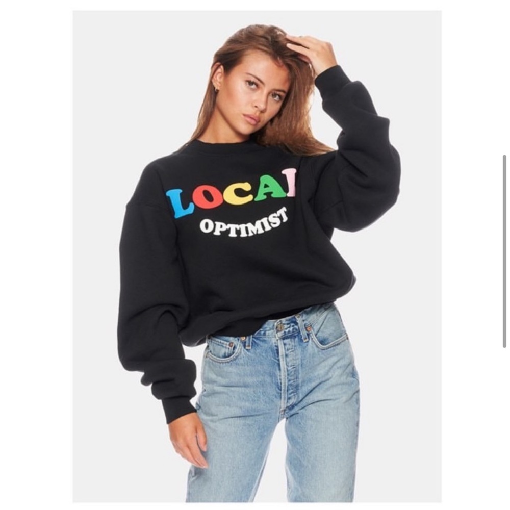 MADHAPPY Local Optimist Heritage Crewneck, black